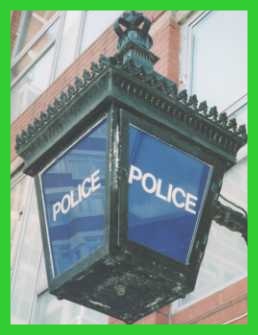 police blue lamp